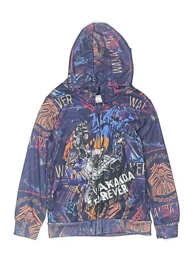Pre-owned Marvel Kids' Zip Up Hoodie In Purple