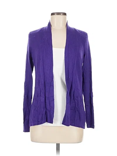 Pre-owned Chico's Cardigan Sweater In Purple