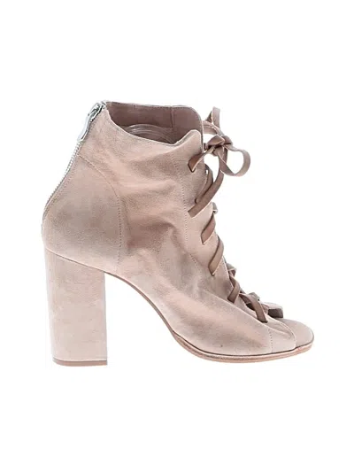 Pre-owned Kristin Cavallari For Chinese Laundry Ankle Boots In Brown