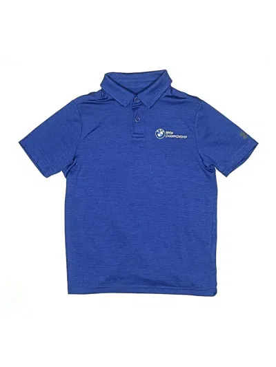 Pre-owned Under Armour Kids' Short Sleeve Polo Shirt In Blue