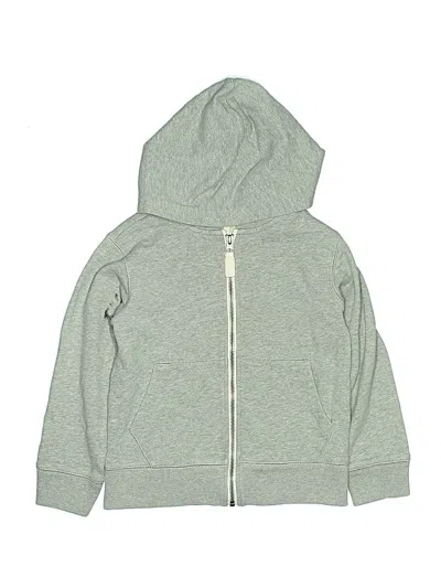 Pre-owned Crewcuts Kids' Zip Up Hoodie In Gray