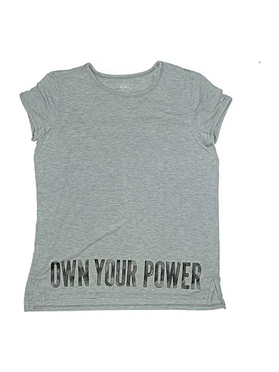 Pre-owned Athleta Girl Kids' Active T-shirt In Gray