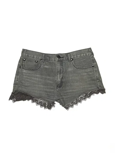 Pre-owned Free People Denim Shorts In Gray