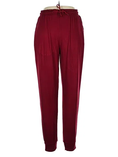 Pre-owned Leggings Depot Casual Pants In Burgundy