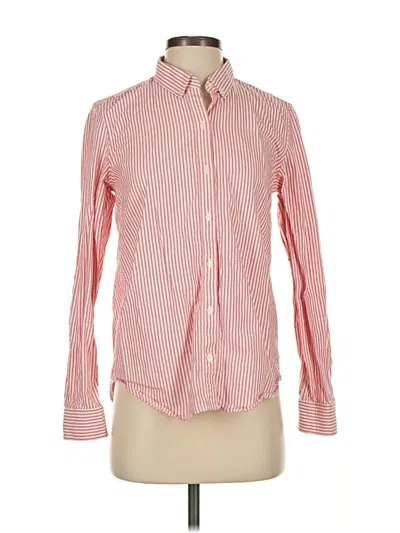 Pre-owned Gap Long Sleeve Button Down Shirt In Red