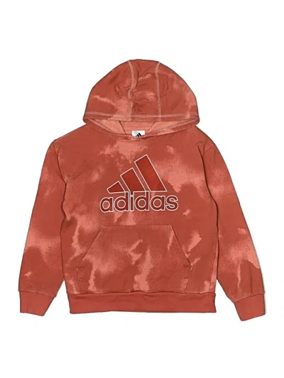 Pre-owned Adidas Originals Kids' Pullover Hoodie In Orange