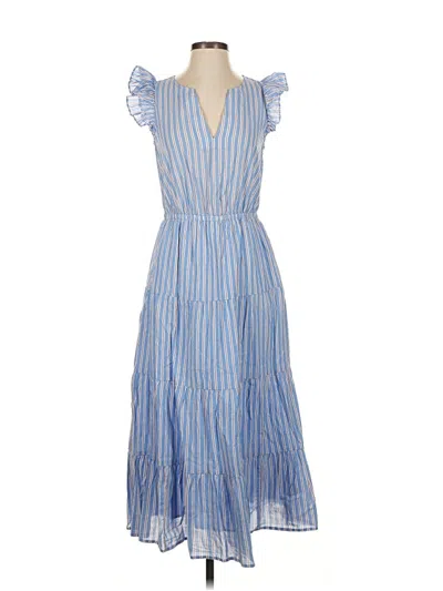 Pre-owned J.crew Factory Store Casual Dress In Blue