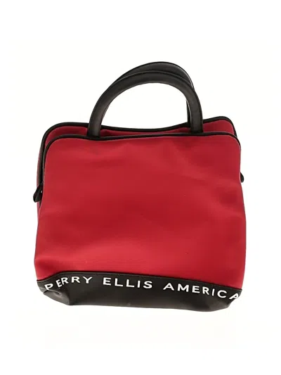 Pre-owned Perry Ellis Makeup Bag In Red