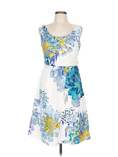 Pre-owned T Tahari Casual Dress In White