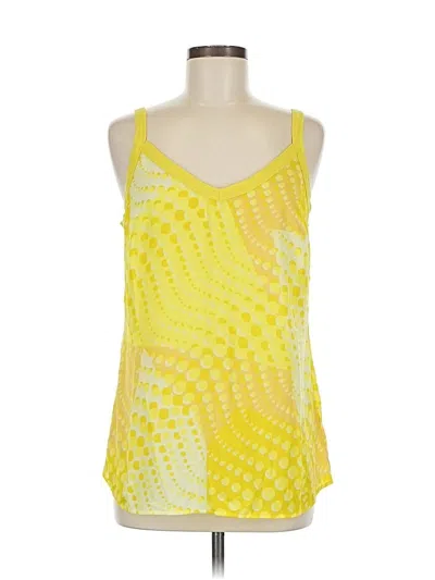 Pre-owned Cabi Sleeveless Blouse In Yellow