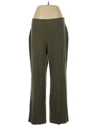 Pre-owned Lands' End Active Pants In Green