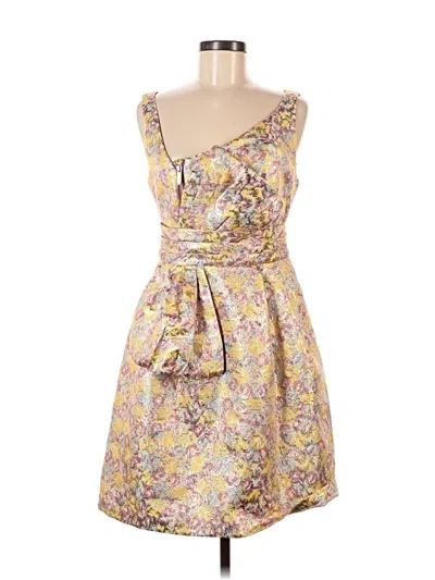 Pre-owned Zac Posen For Target Cocktail Dress In Gold