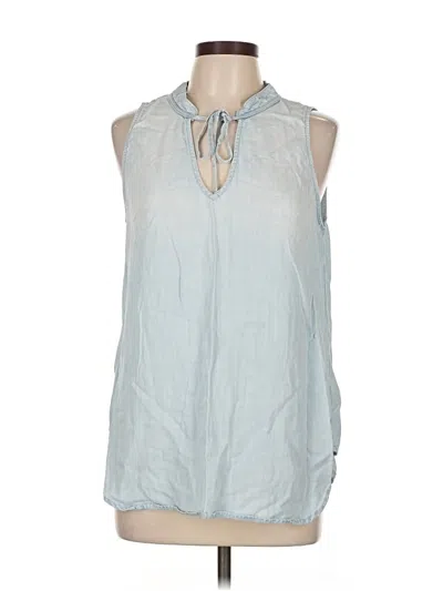 Pre-owned Cloth & Stone Sleeveless Blouse In Blue