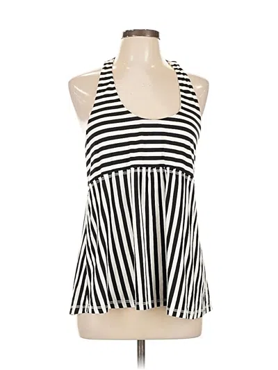 Pre-owned E By Eloise Tank Top Black Halter Neckline Tops