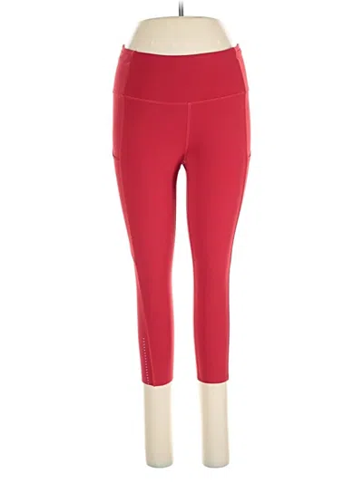 Pre-owned Lululemon Athletica Active Pants In Red