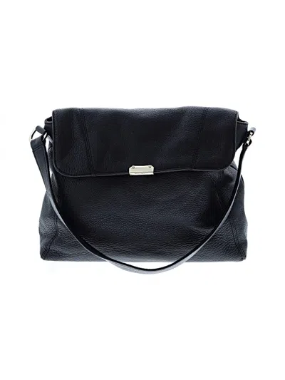 Pre-owned Talbots Leather Shoulder Bag In Black