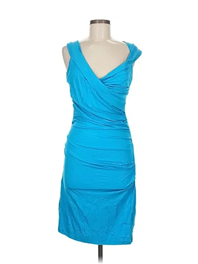 Pre-owned Diane Von Furstenberg Cocktail Dress In Blue