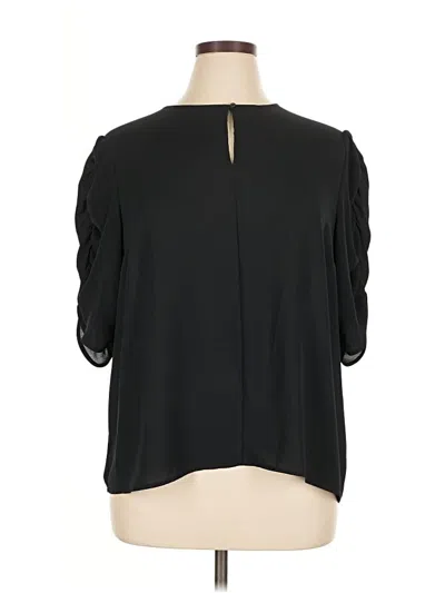Pre-owned Lark & Ro 3/4 Sleeve Blouse In Black