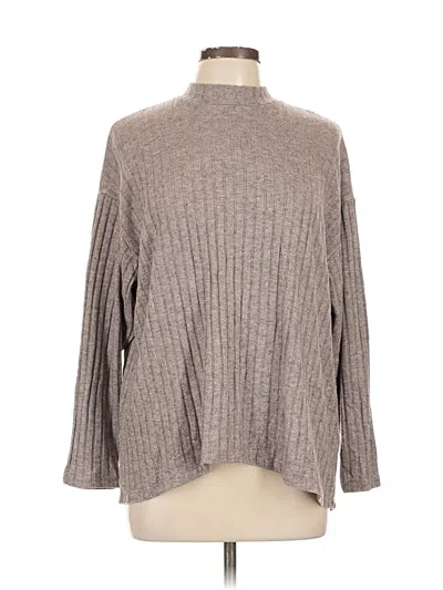 Pre-owned Old Navy Long Sleeve Top Gray Turtleneck Tops