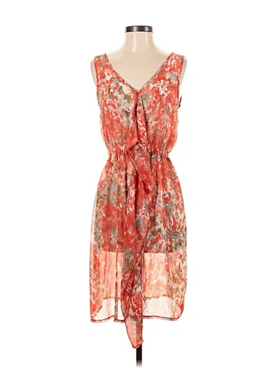 Pre-owned Ronen Chen Cocktail Dress In Orange