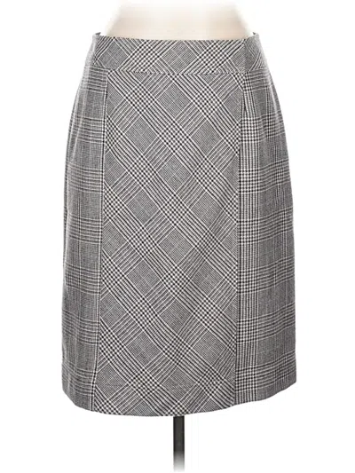 Pre-owned Brooks Brothers 346 Formal Skirt In Gray