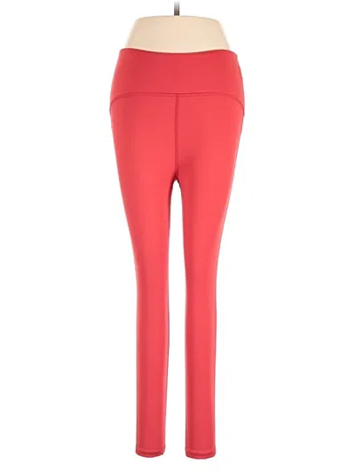 Pre-owned Beyond Yoga Active Pants In Red