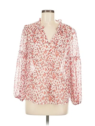 Pre-owned Banana Republic 3/4 Sleeve Blouse In Red