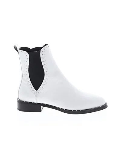 Pre-owned Rebecca Minkoff Ankle Boots In White