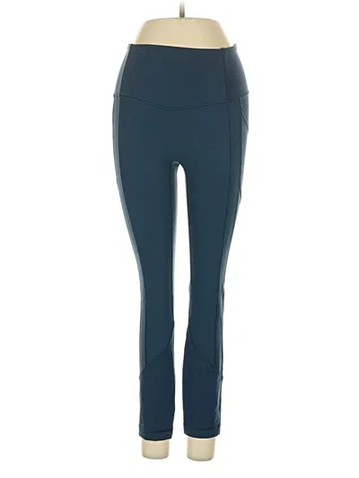 Pre-owned Lululemon Athletica Active Pants In Blue