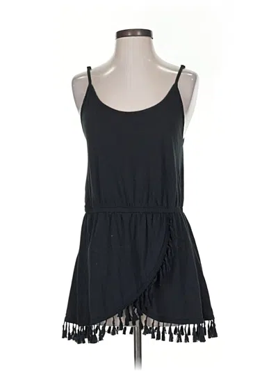 Pre-owned Victoria's Secret Sleeveless Top Black Halter Neckline Tops