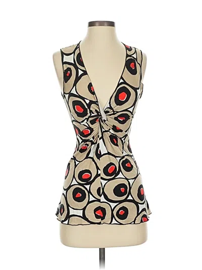 Pre-owned Daniela Corte Sleeveless Blouse In Brown