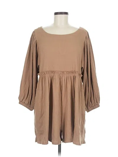 Pre-owned Mable Casual Dress In Brown