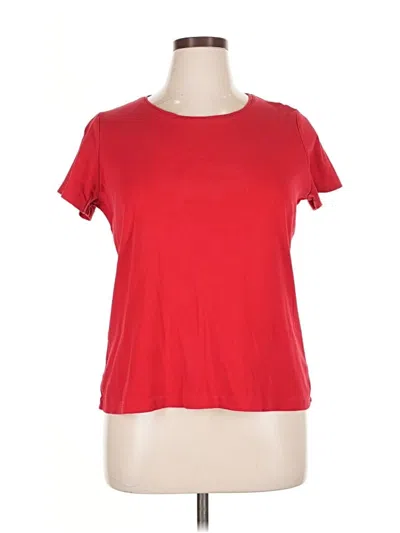 Pre-owned St. John's Bay Short Sleeve T-shirt In Red
