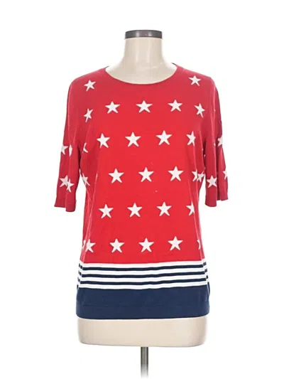 Pre-owned Talbots Pullover Sweater In Red