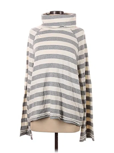 Pre-owned Michael Stars Long Sleeve Turtleneck In Gray