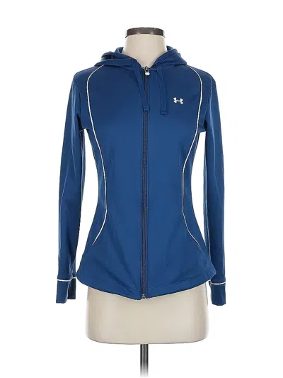 Pre-owned Under Armour Zip Up Hoodie In Blue