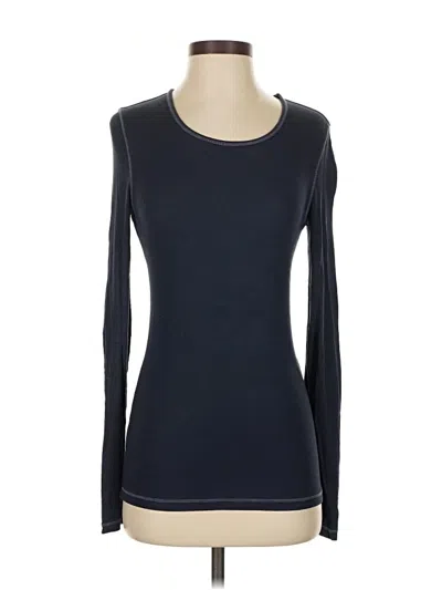 Pre-owned Splendid Long Sleeve T-shirt In Blue