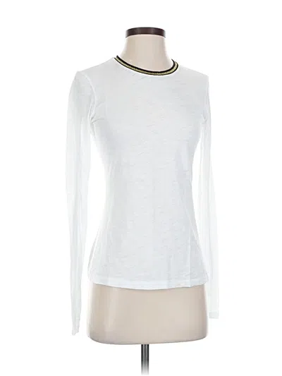 Pre-owned Goldie Long Sleeve Top White Turtleneck Tops