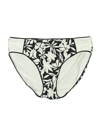 Pre-owned Lands' End Swimsuit Bottoms In White