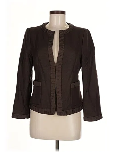 Pre-owned Zara Blazer Jacket In Brown