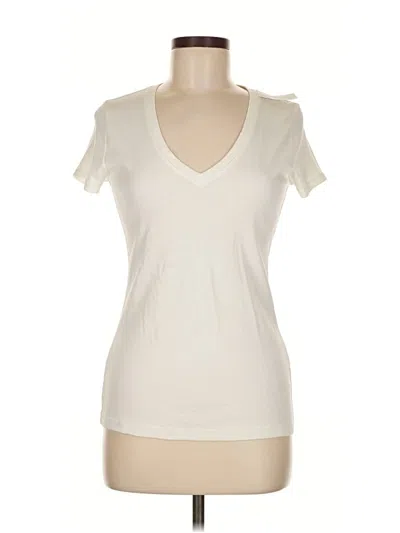 Pre-owned Banana Republic Factory Store Short Sleeve T-shirt In White
