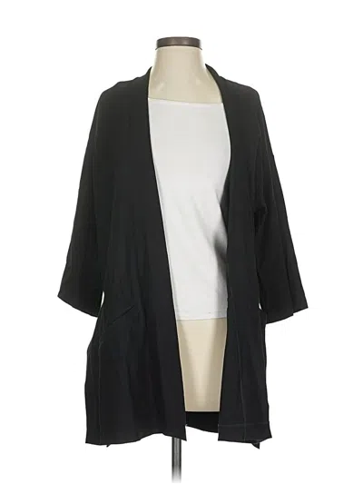 Pre-owned Eileen Fisher Blazer Jacket In Black