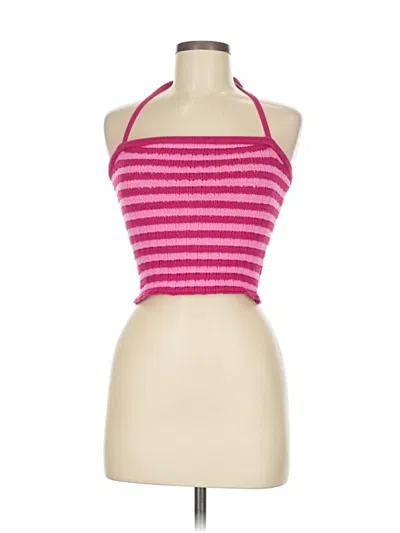 Pre-owned Cotton Candy La Cardigan Sweater In Pink