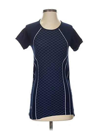 Pre-owned Athleta Short Sleeve T-shirt In Blue