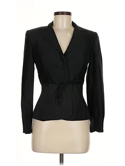 Pre-owned Kay Unger Blazer Jacket In Black