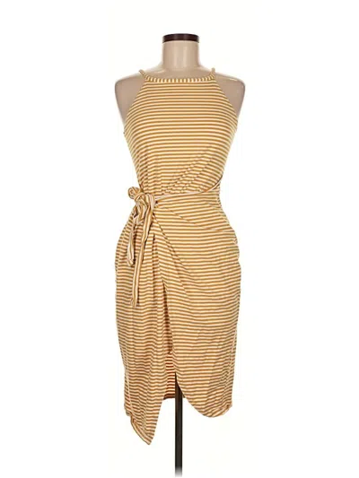 Pre-owned Assorted Brands Casual Dress In Yellow