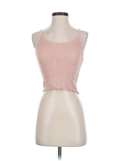 Pre-owned Hollister Tank Top Pink Strapless Neckline Tops