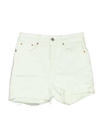 Pre-owned Zara Kids' Denim Shorts In White