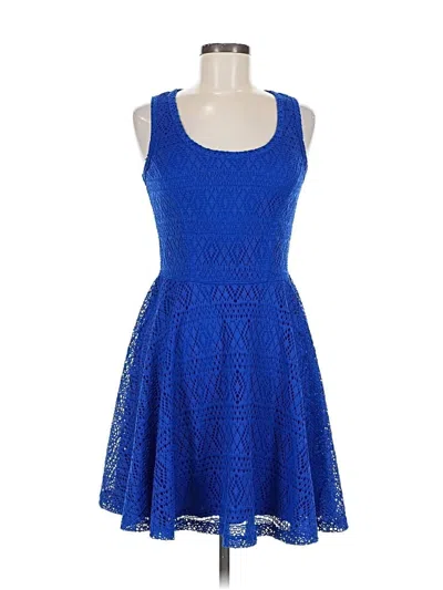 Pre-owned Express Cocktail Dress In Blue