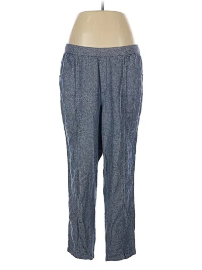 Pre-owned Old Navy Linen Pants In Blue